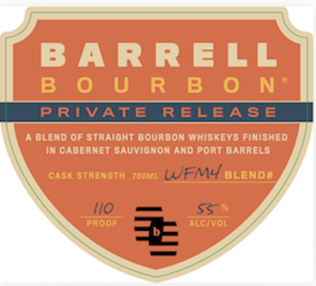 Barrell Bourbon label