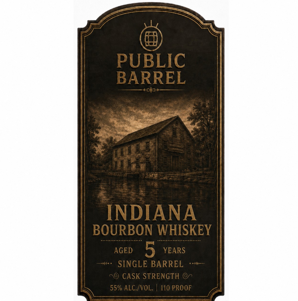 Public Barrel label