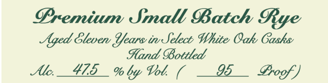 Black Maple Hill Premium Small Batch label image 3