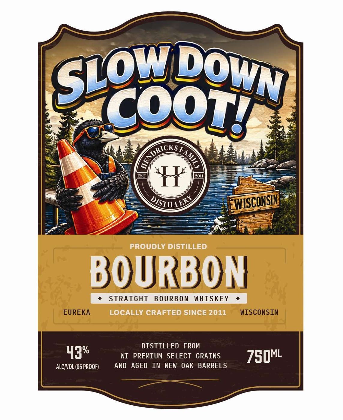 Slow Down Coot label