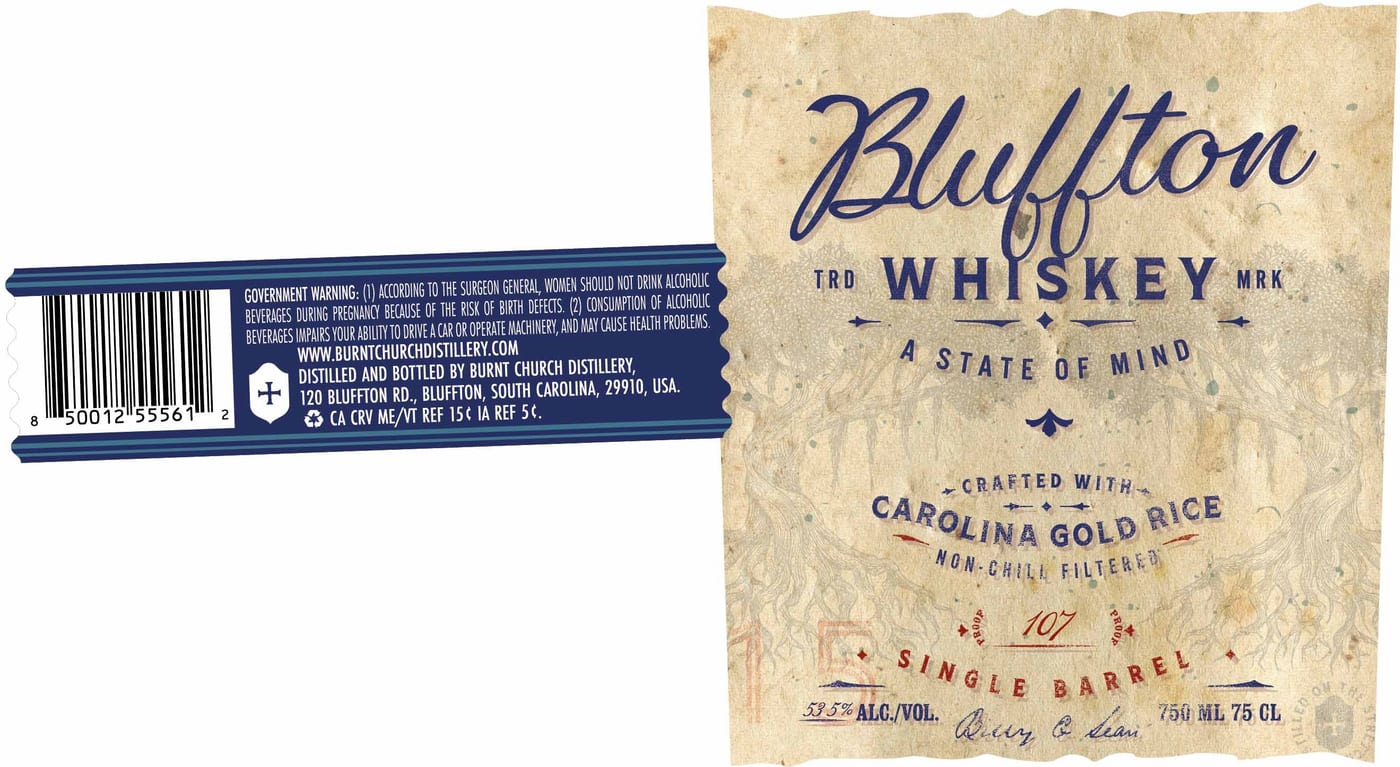 Bluffton label