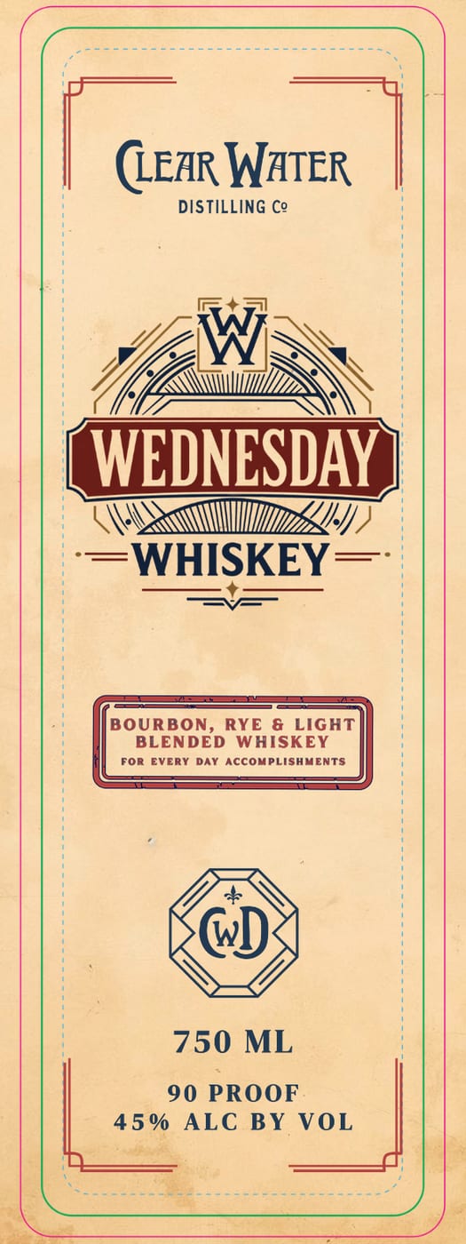 Wednesday Whiskey label