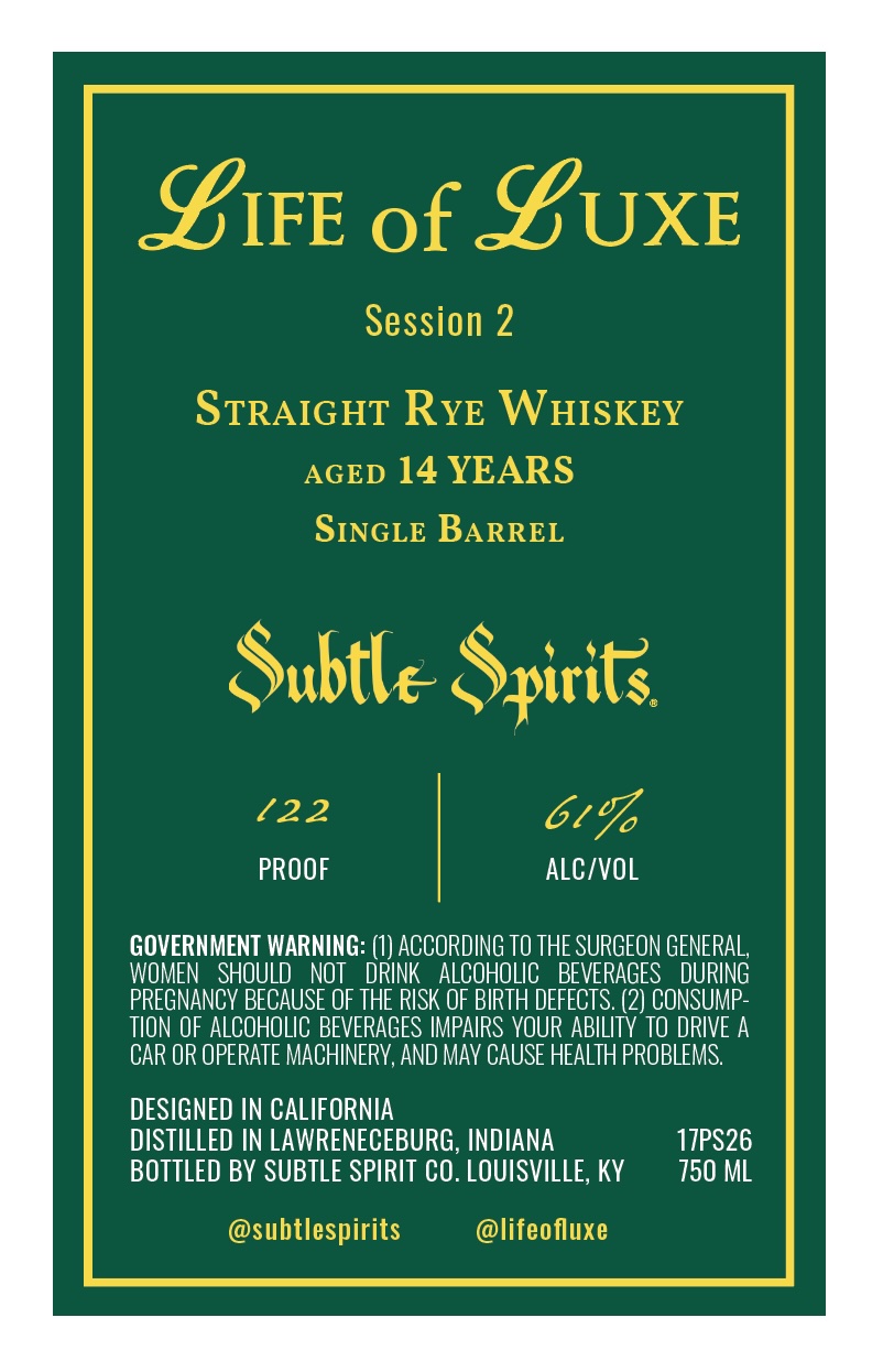 Subtle Spirits label image 2