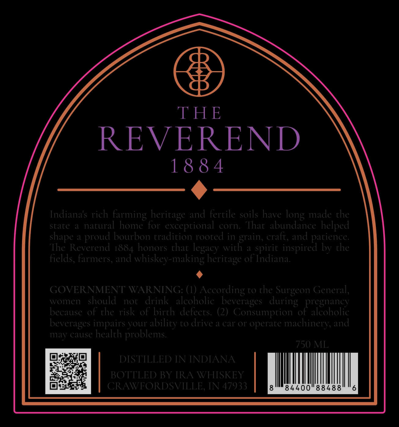 The Reverend 1884 label image 2