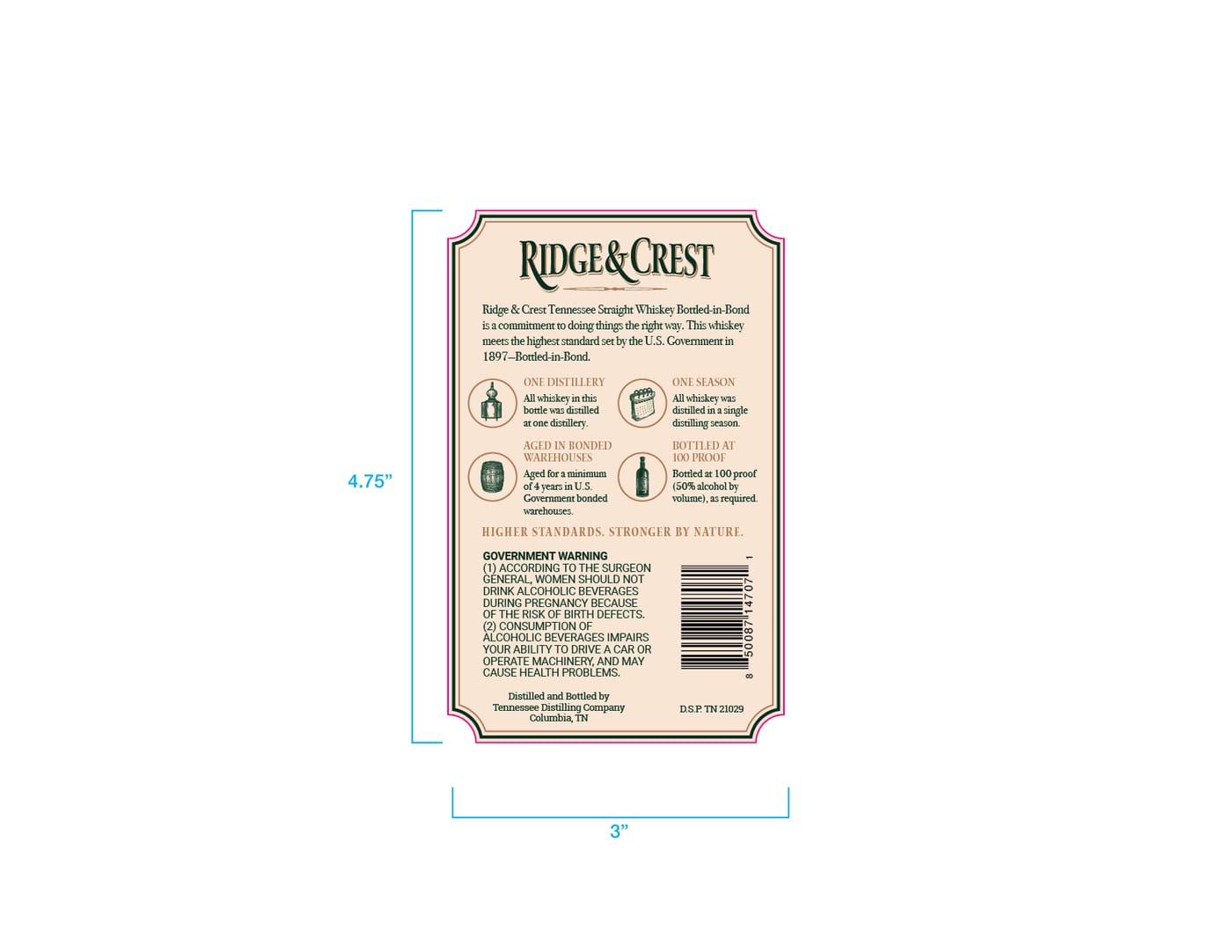 Ridge & Crest label image 2