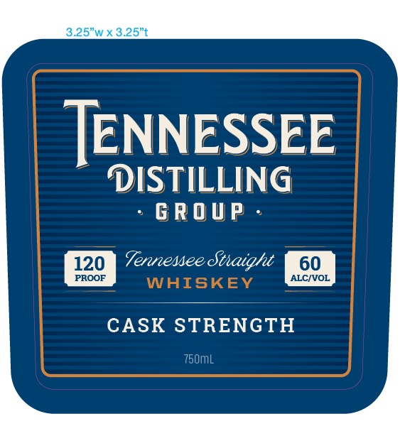 Tennessee Distilling Group label