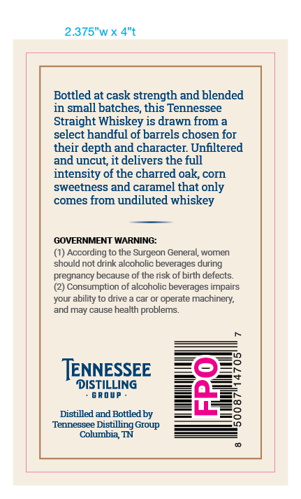 Tennessee Distilling Group label image 2