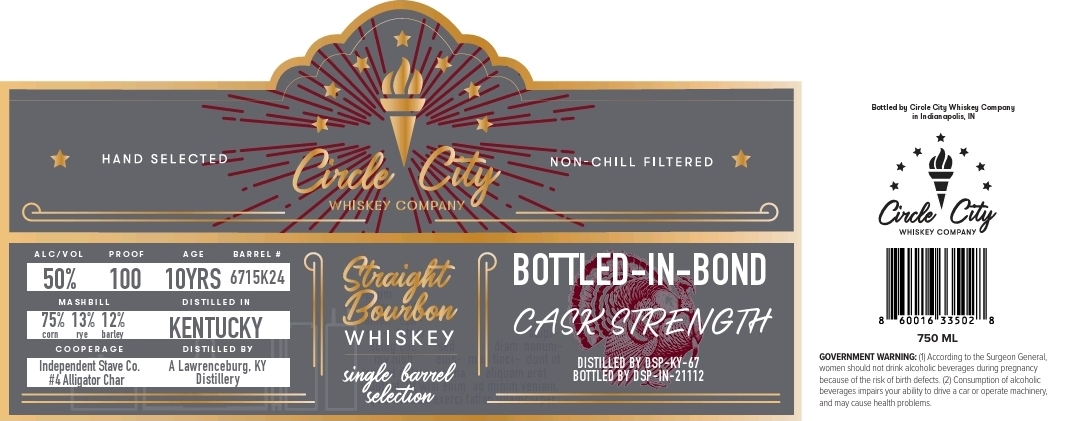 Circle City Whiskey Company label