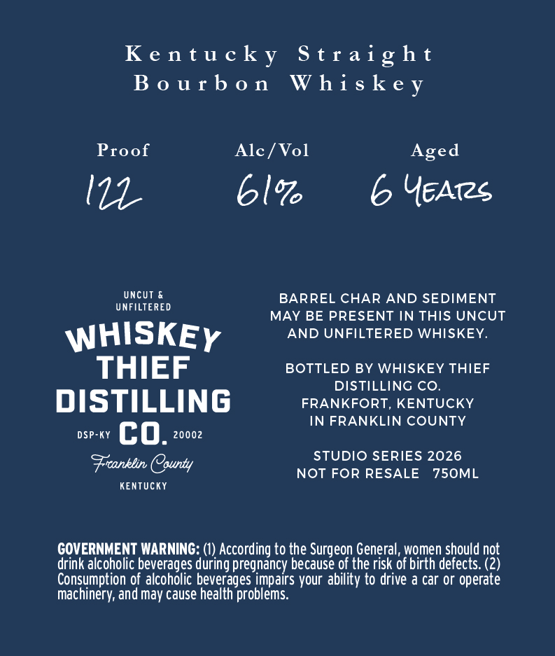 Whiskey Thief Distilling CO. Bri & Xavier label image 2