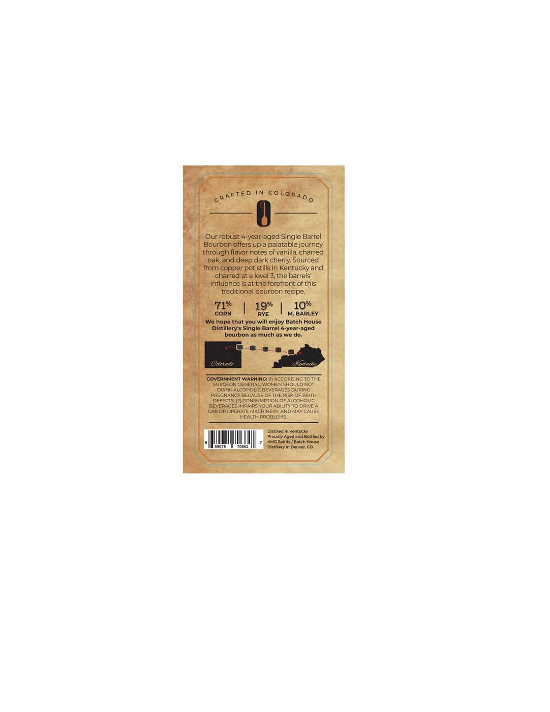 Single Barrel label image 2