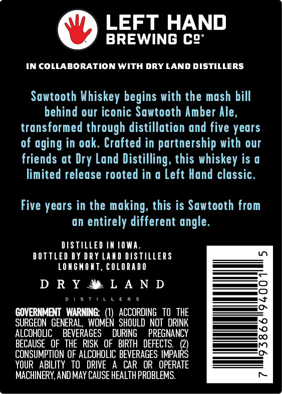 Left Hand Sawtooth label image 2