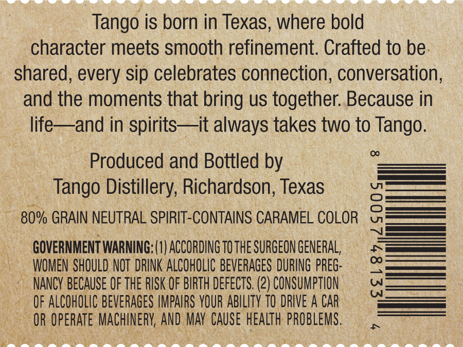 Tango label image 2
