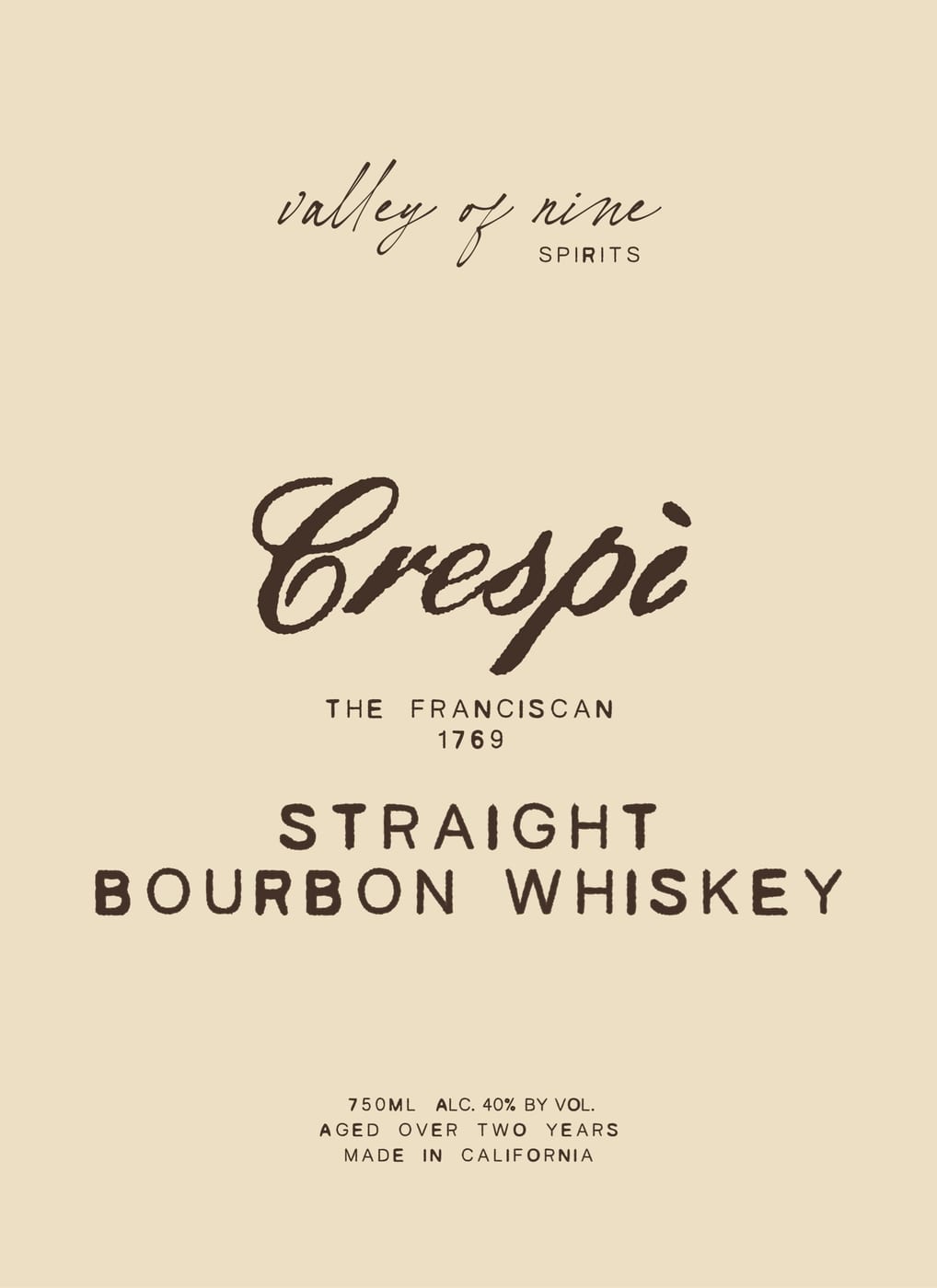 Valley Of Nine Spirits label