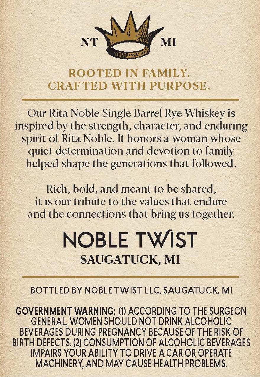 Noble Twist Rita Noble label image 2