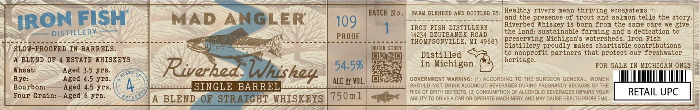 Mad Angler label