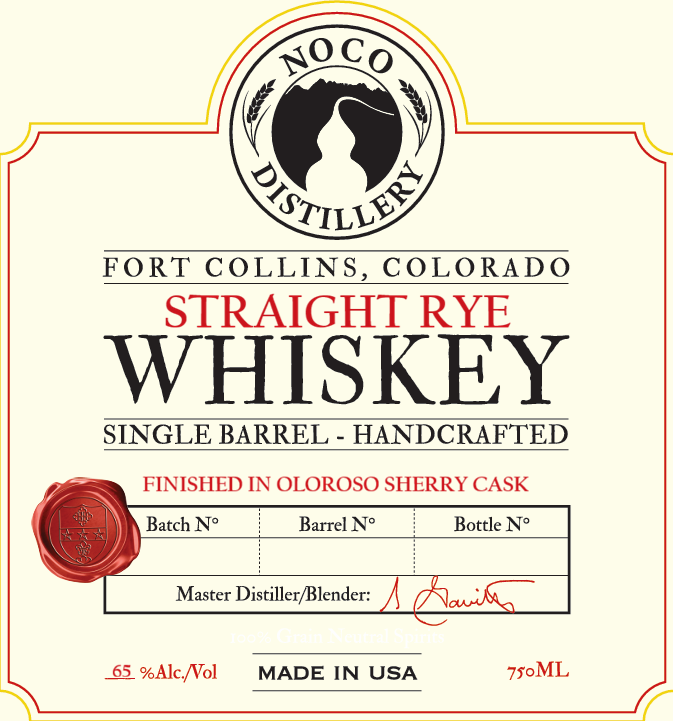Noco Distillery label
