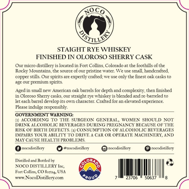Noco Distillery label image 2