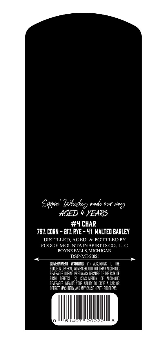 Northern Xposure Bourbon Whiskey Single Barrel label image 2