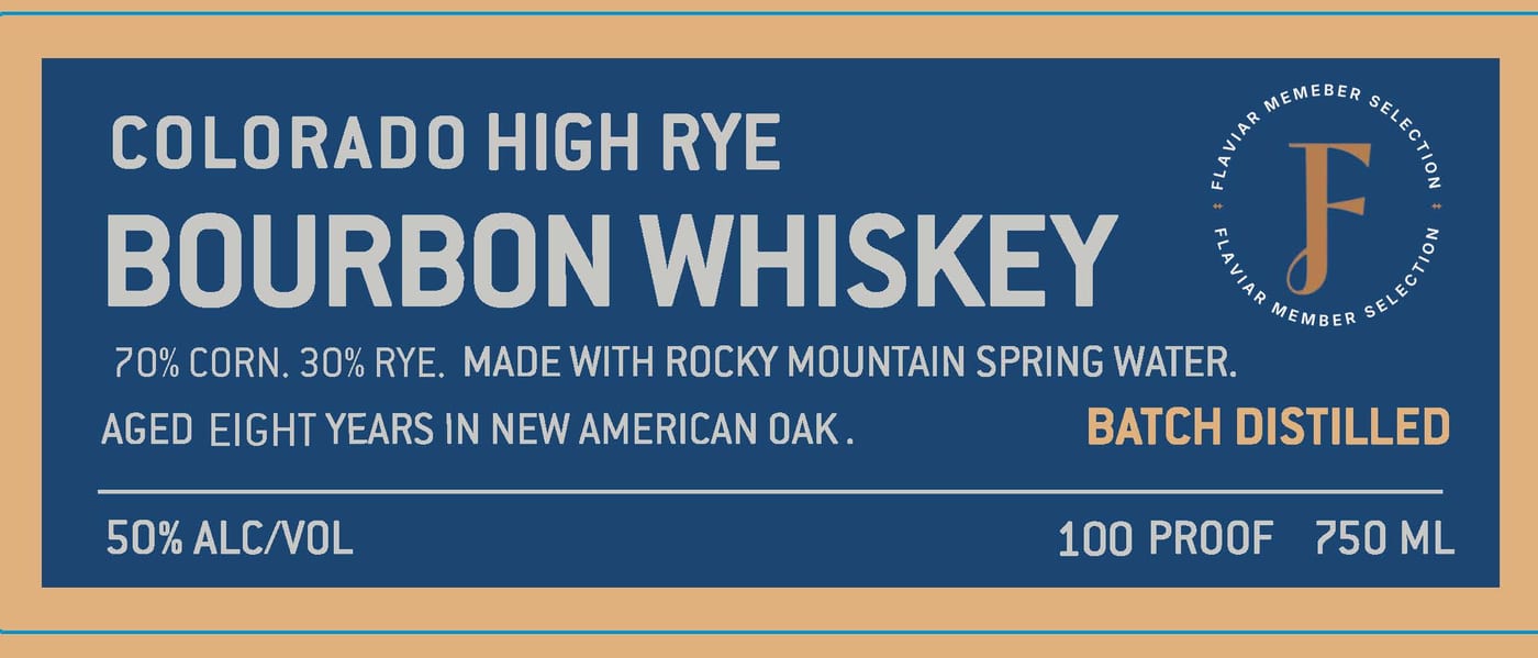 Woody Creek Distillers label