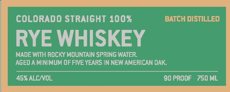 Woody Creek Distillers label