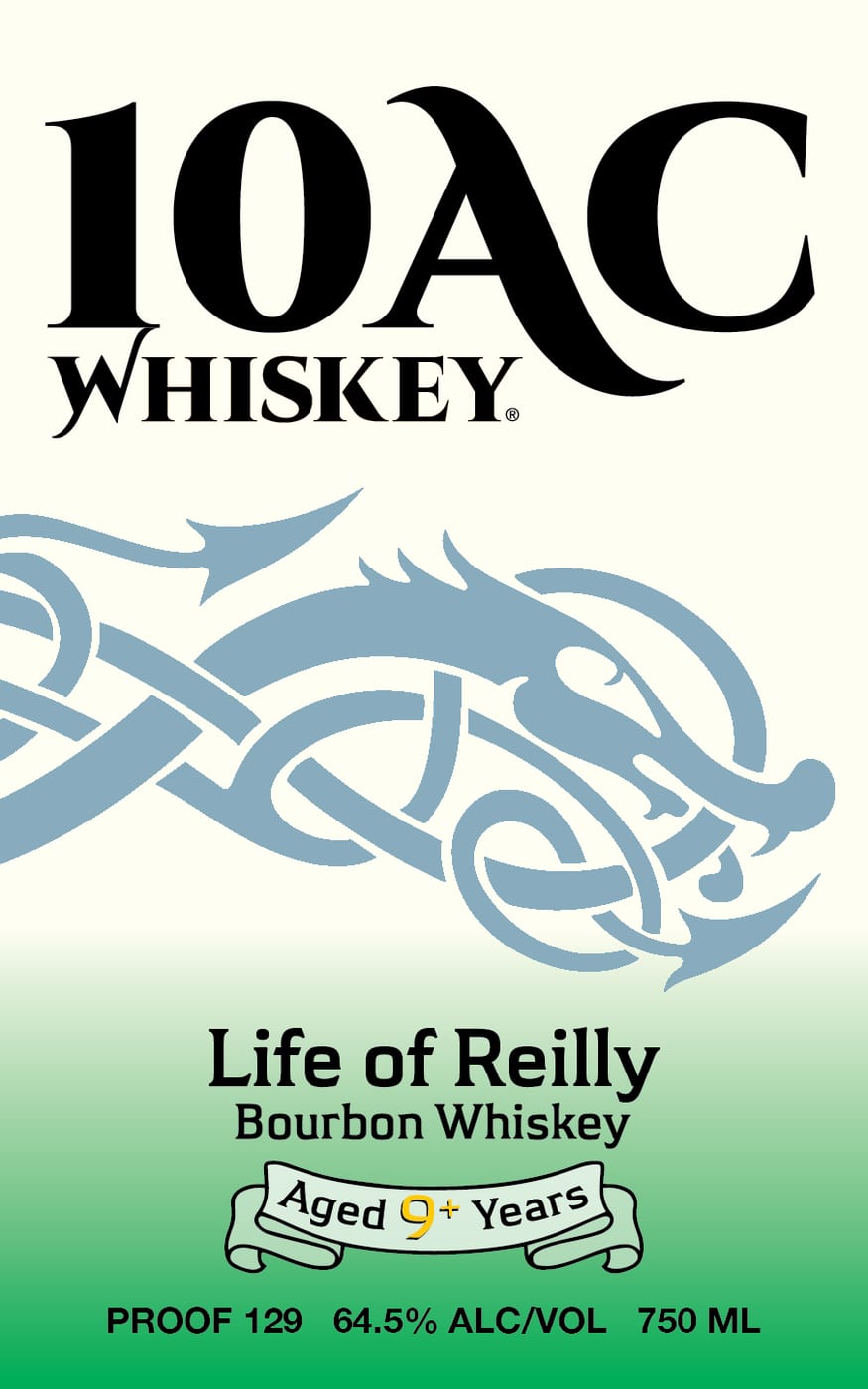 10AC Whiskey label