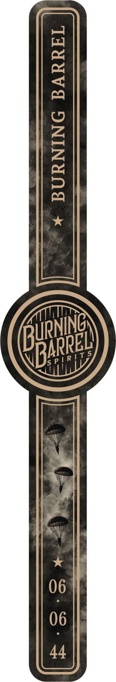 Burning Barrel Spirits D-day label image 3