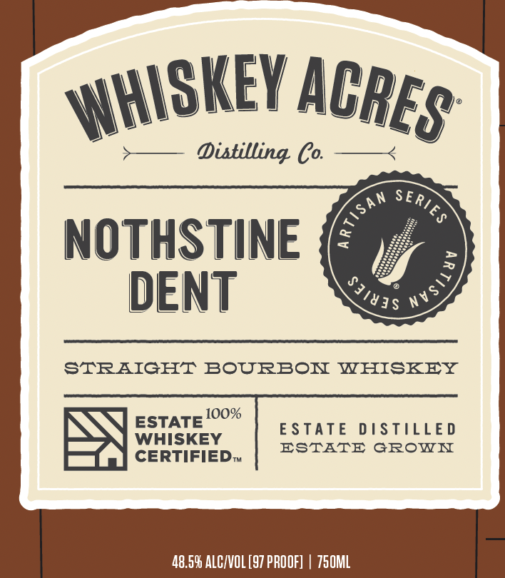 Whiskey Acres Distilling CO label