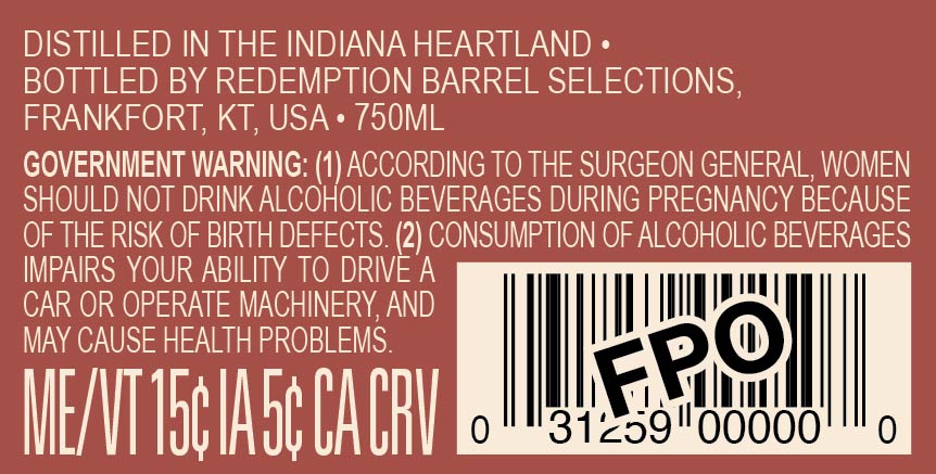 Redemption Barrel Proof label image 2