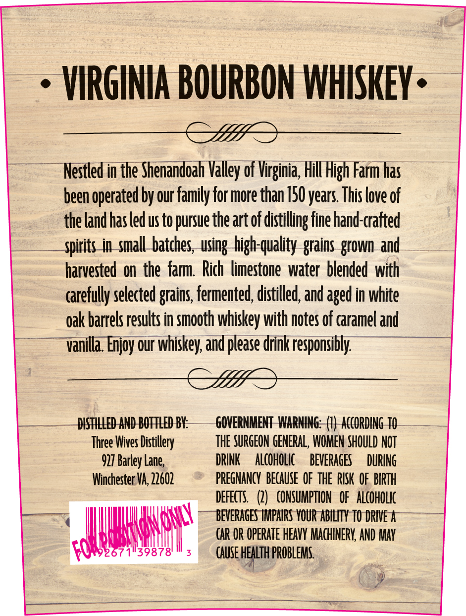 Three Wives Distillery label image 2