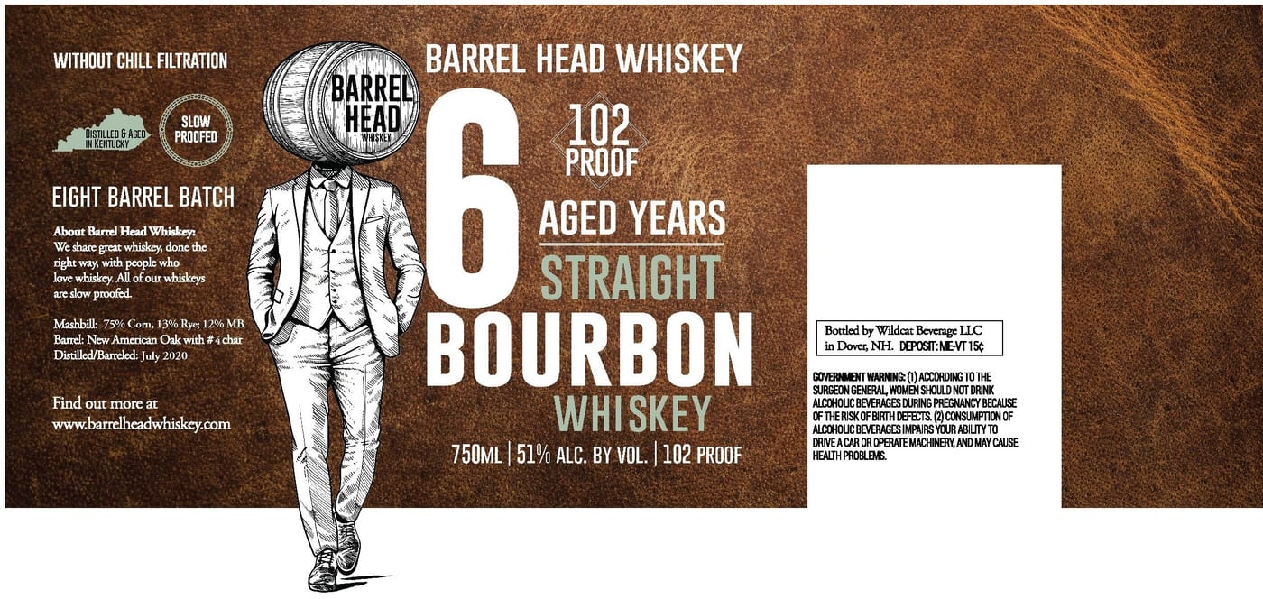 Barrel Head Whiskey label