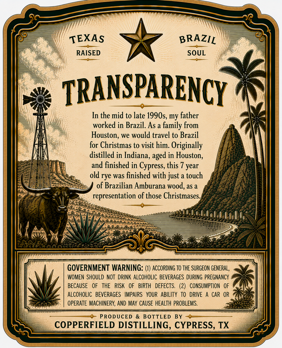 Copperfield Distilling Ryeana label image 2