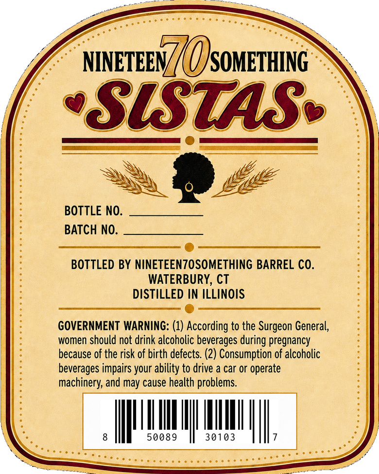 Nineteen 70 Something Sistas label image 2