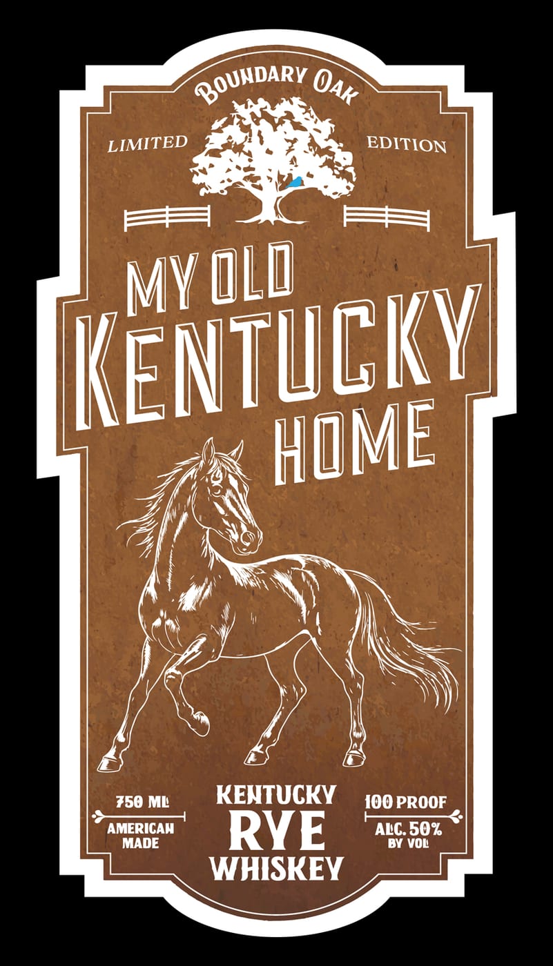 My Old Kentucky Home label