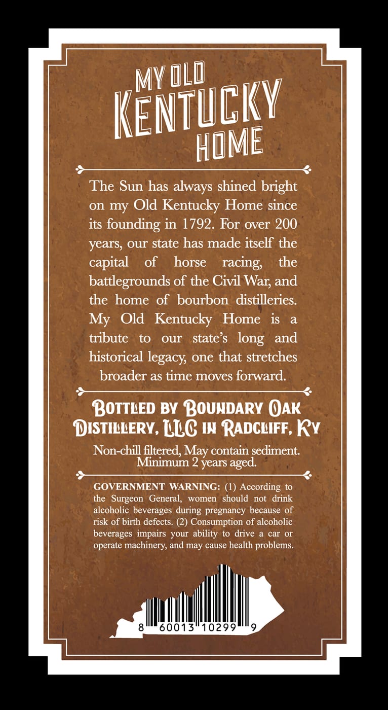 My Old Kentucky Home label image 2