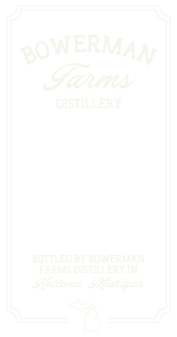 Bowerman Farms Distillery label