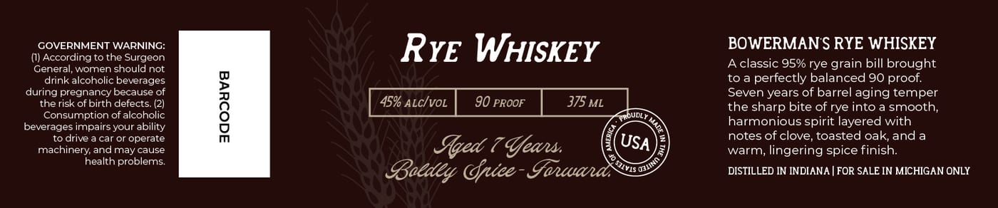 Bowerman Farms Distillery label image 2