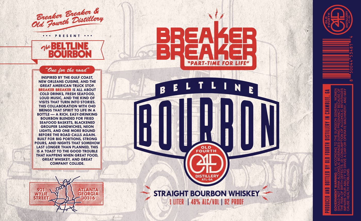 Beltline Bourbon label