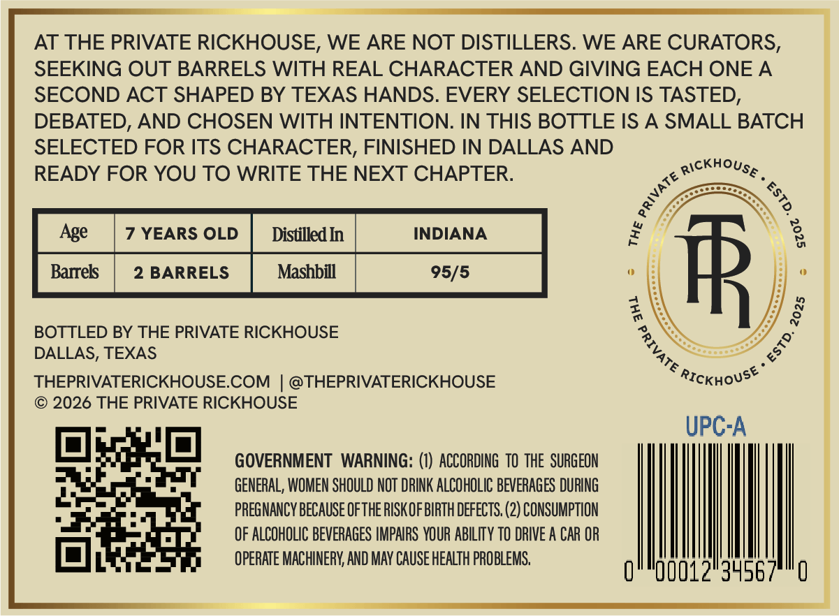 The Private Rickhouse The House label image 3