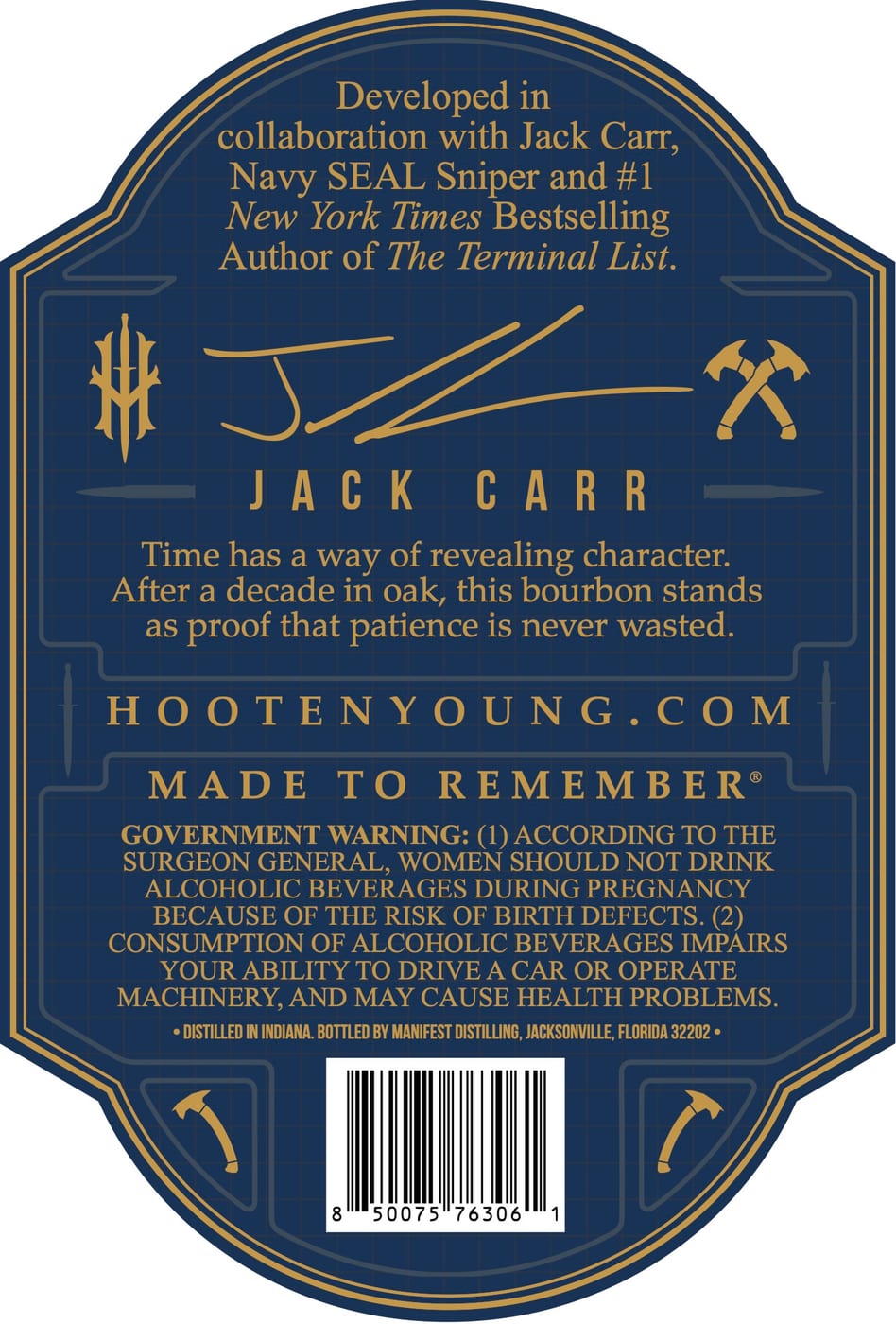 Hooten Young Jack Carr label image 2