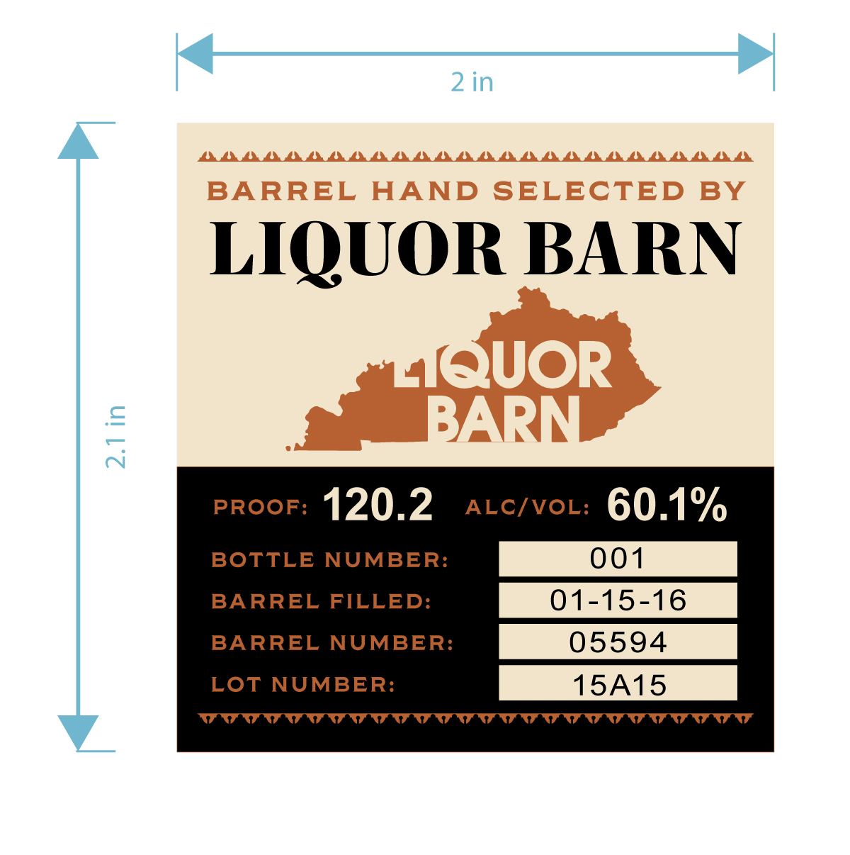 Town Branch 10YR Single Barrel Reserve Bourbon Whiskey Cask Strength (barrel Selection) label image 3