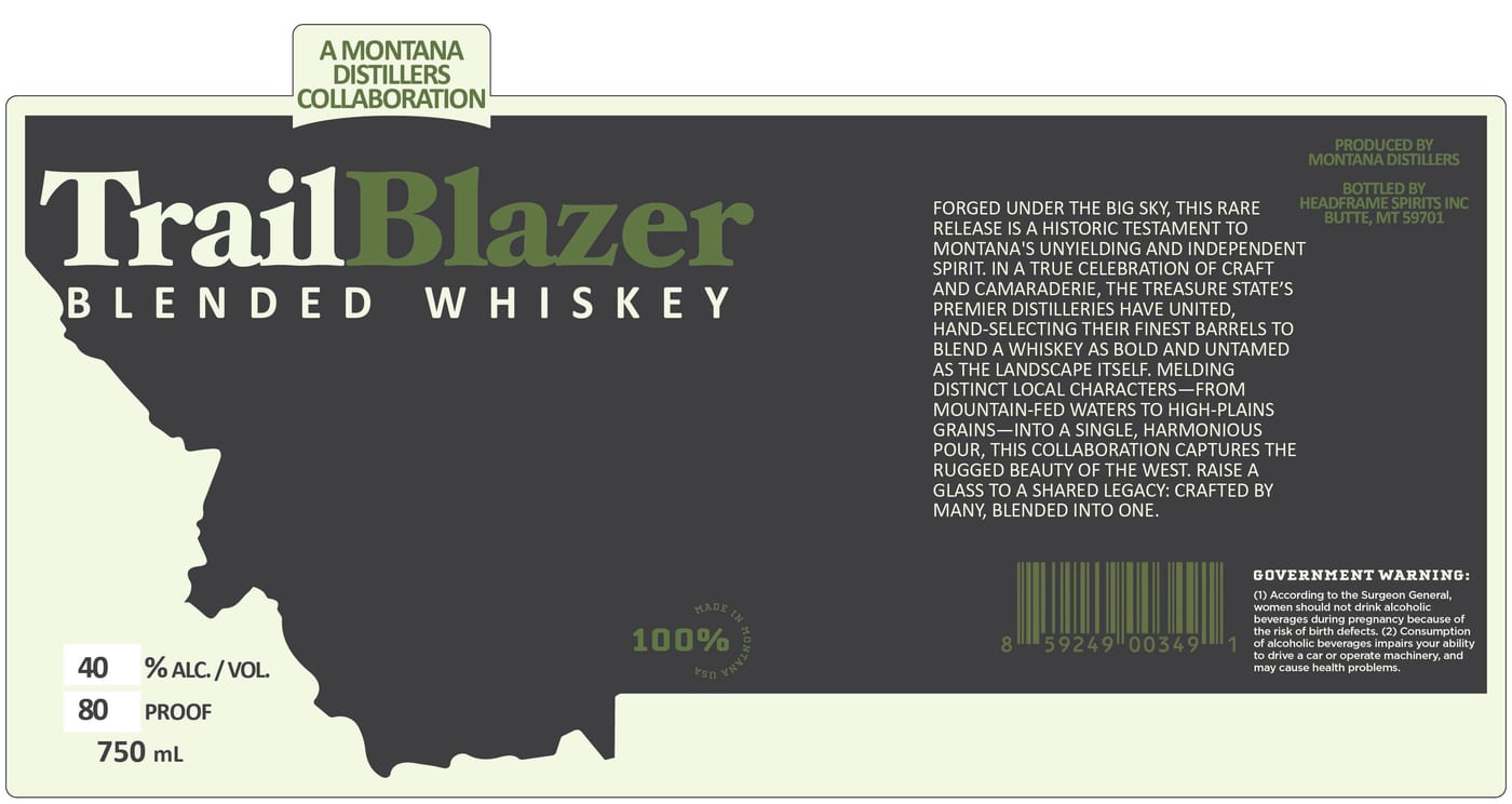 A Montana Distillers Collaboration label
