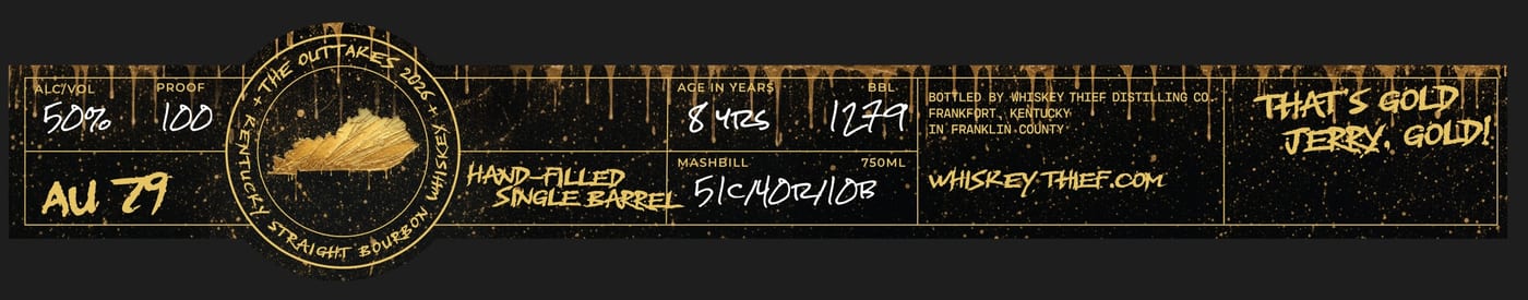 Whiskey Thief Distilling CO. label