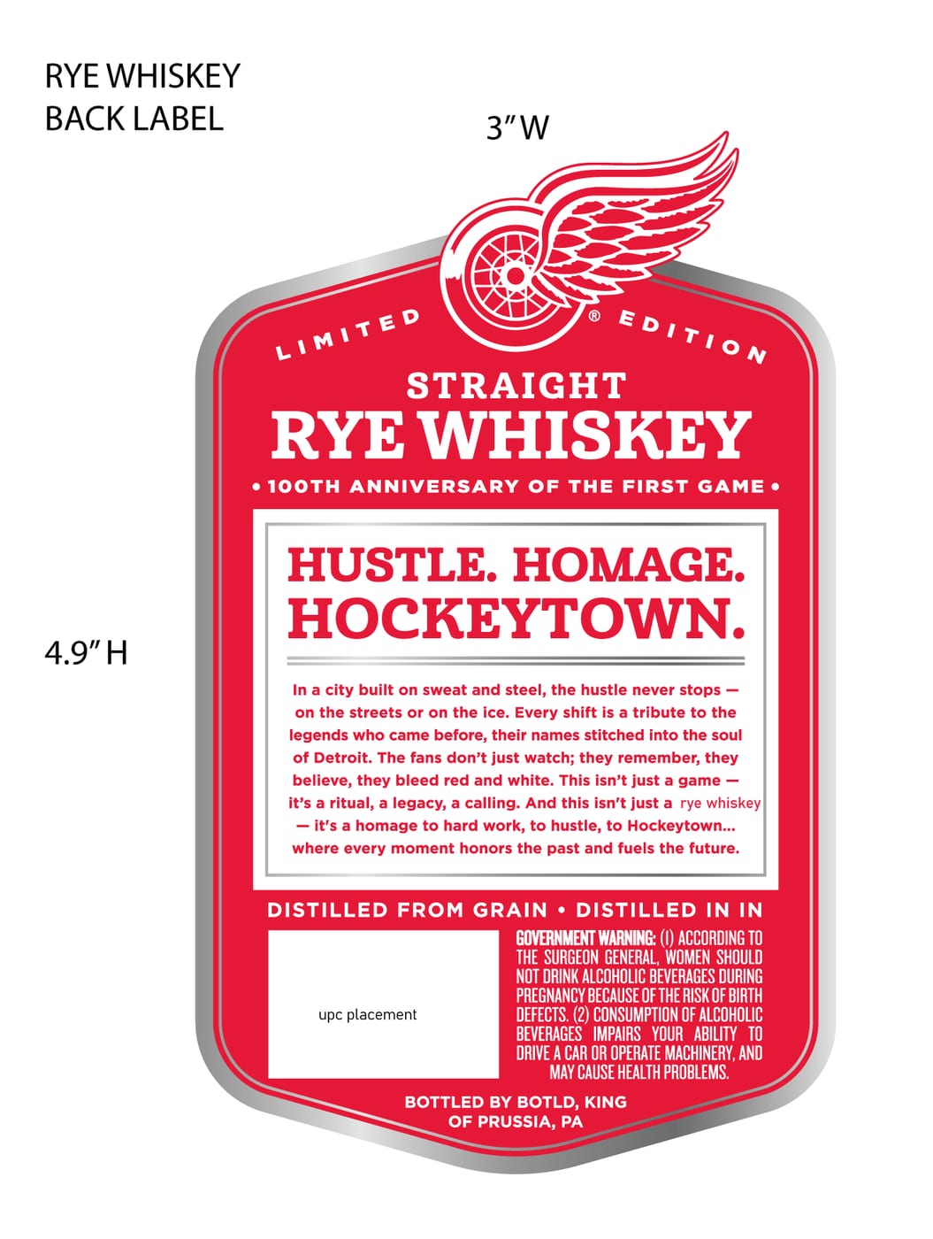 Detroit Red Wings label image 2
