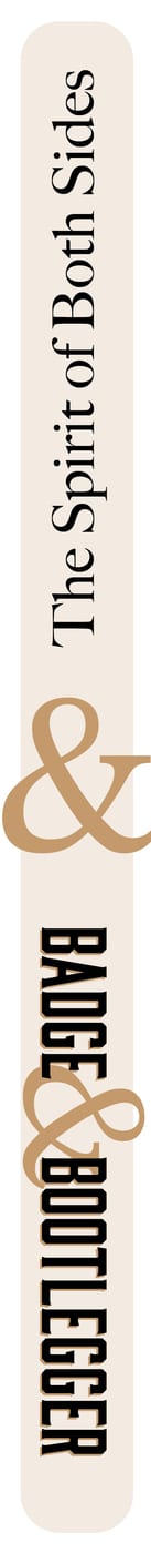 Old Homestead Distilling CO. Badge & Bootlegger label image 3