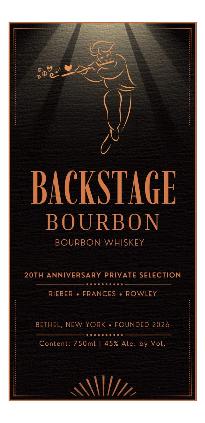 Backstage Bourbon label