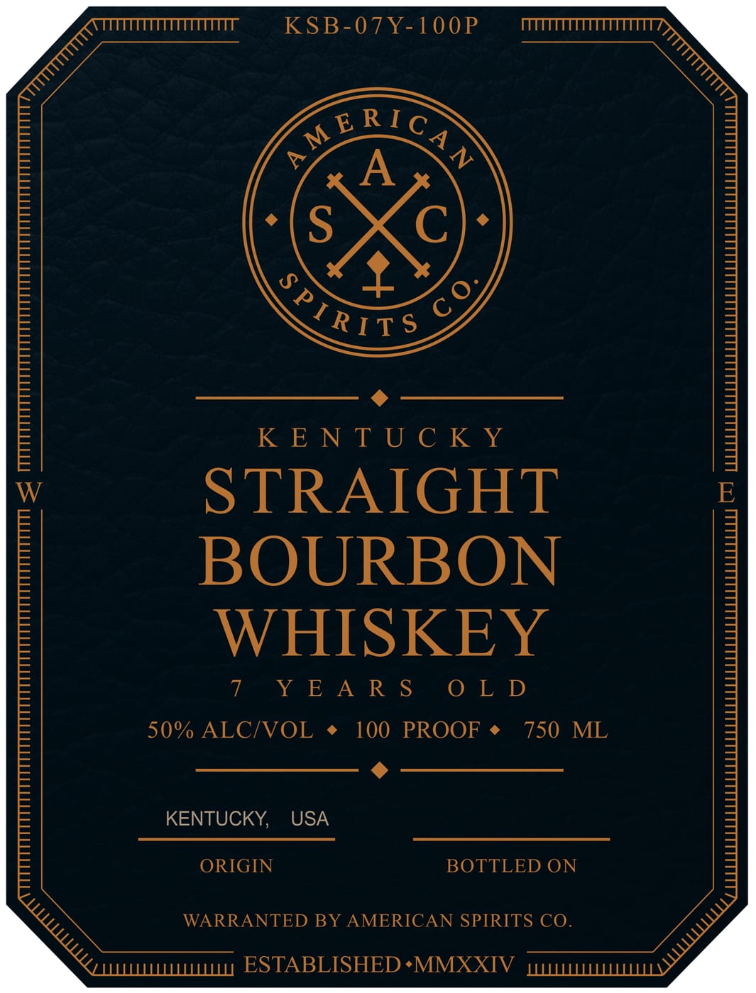 American Spirits CO. label