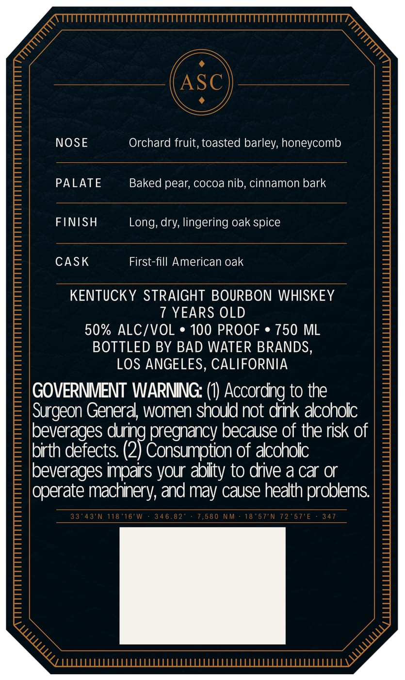 American Spirits CO. label image 2