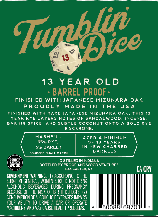 Tumblin Dice label image 2