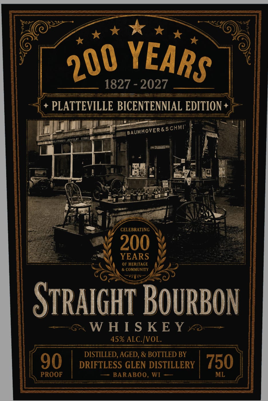 200 Years label