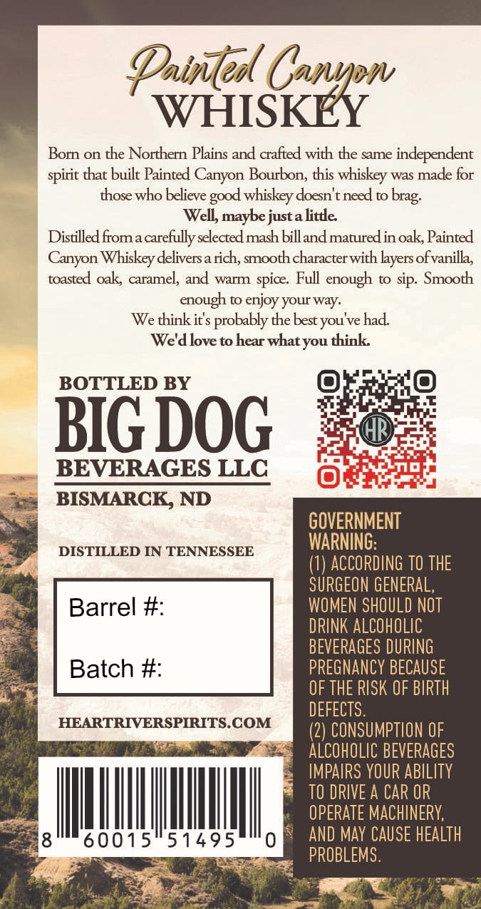 Painted Canyon label image 2